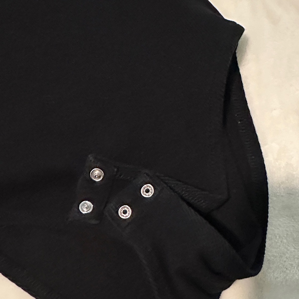 Black Ribbed Racerback Zara tank Bodysuit - Picture 7 of 9
